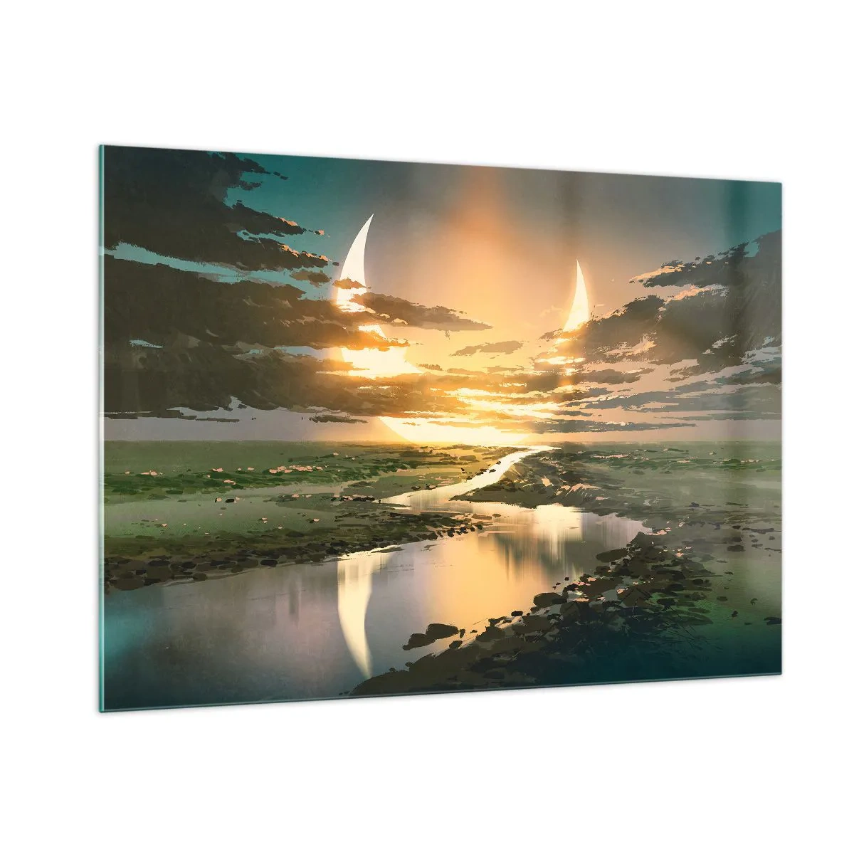 Quadro em vidro - Algures numa galáxia muito, muito distante - 100x70 cm