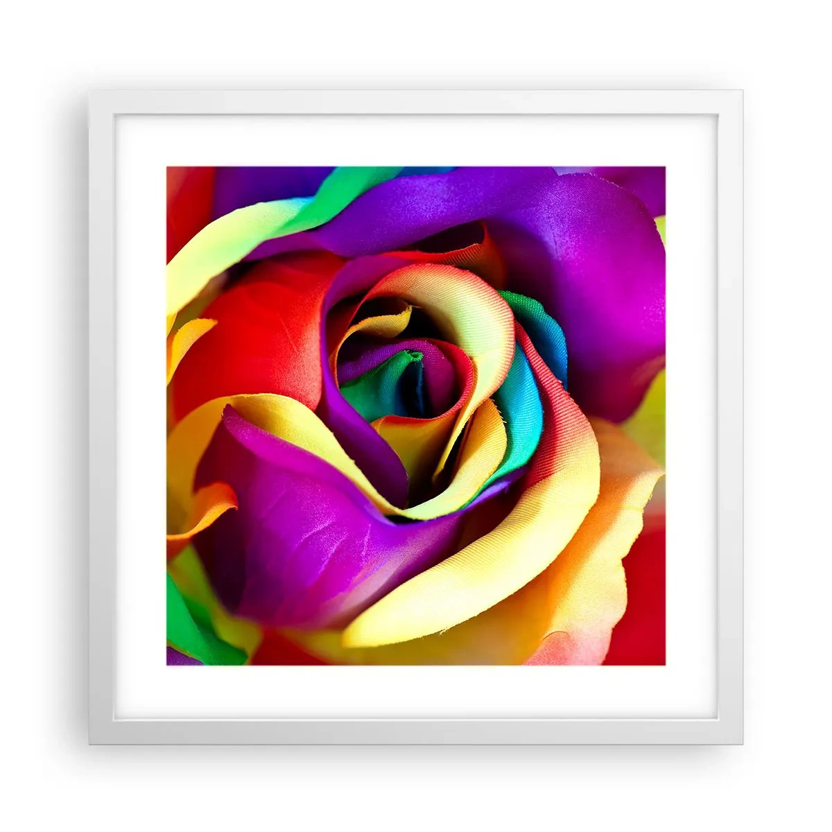 Pôster em moldura branca - É impossível - 40x40 cm