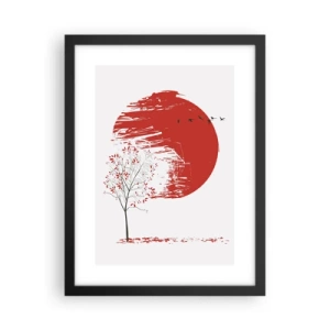 Pôster com moldura preta - Conhece este país? - 30x40 cm