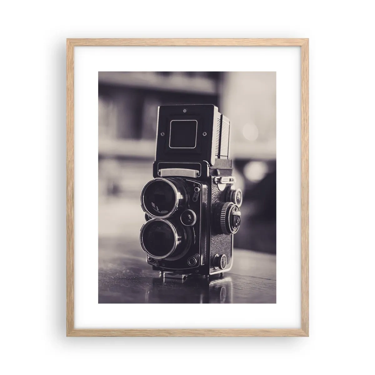 Pôster com moldura de carvalho claro - A magia da fotografia antiga - 40x50 cm