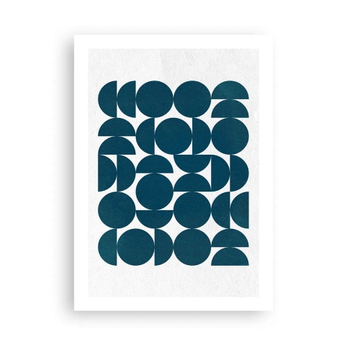 Pôster - Círculos e semicírculos - 50x70 cm