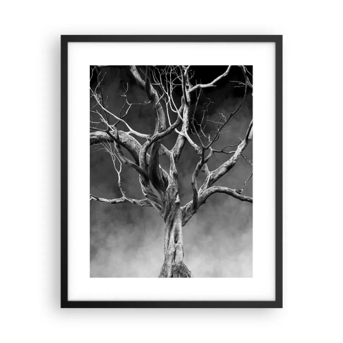 Pôster com moldura preta - Primitivo e sagrado - 40x50 cm