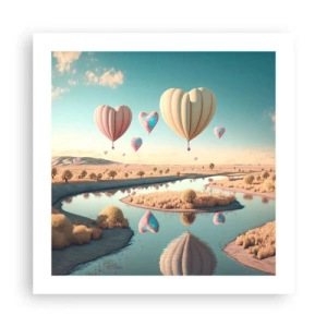 Pôster - O amor permite se reerguer - 50x50 cm