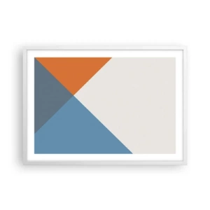 Pôster em moldura branca - Em termos de... - 70x50 cm