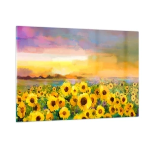 Quadro em vidro - O próprio sol desceu à terra - 120x80 cm