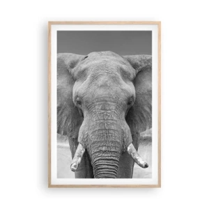 Pôster com moldura de carvalho claro - Bem-vindo ao meu mundo - 61x91 cm