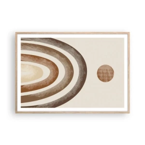 Pôster com moldura de carvalho claro - Numa galáxia muito distante - 100x70 cm