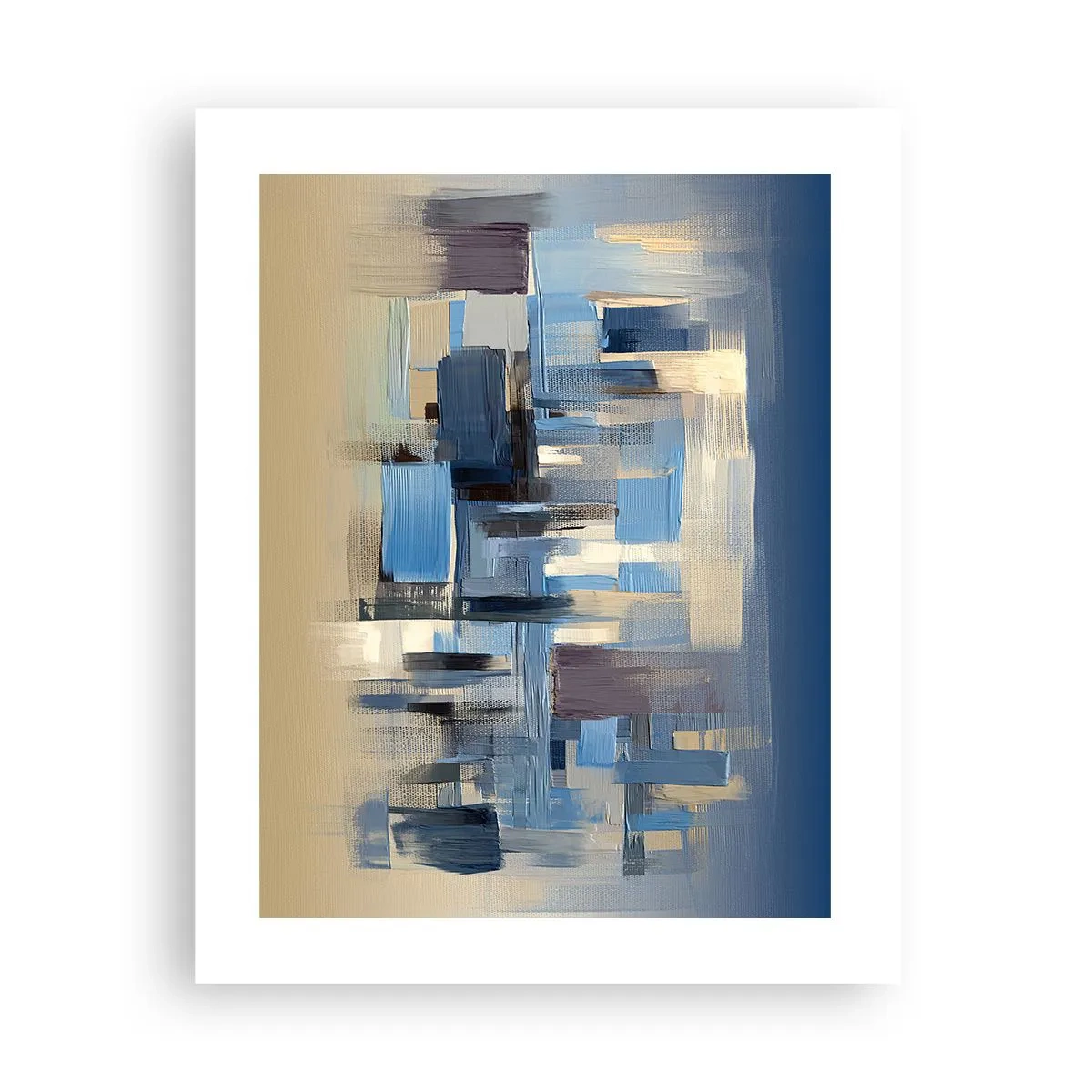 Pôster - Construção azul - 40x50 cm
