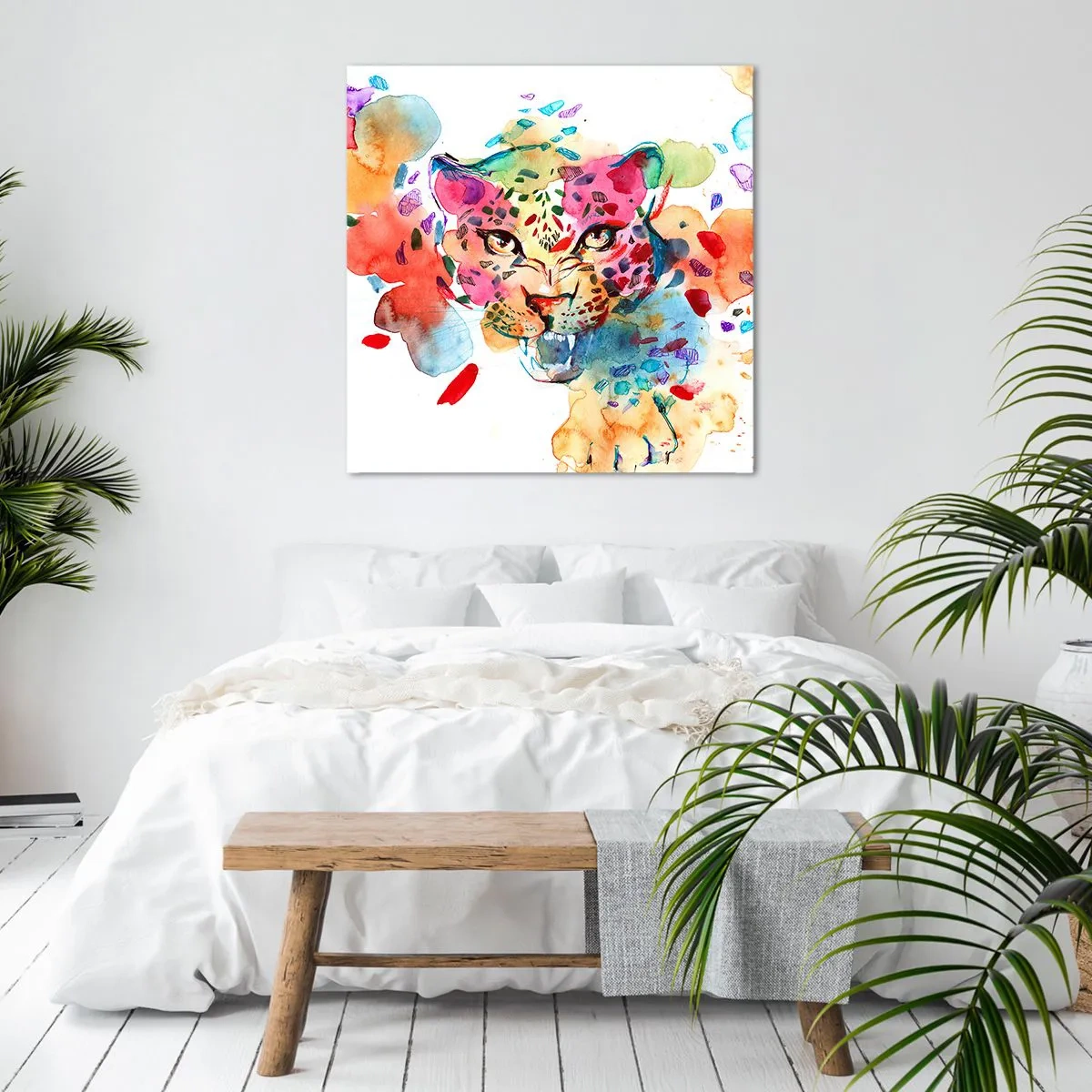 Quadro em tela - A Bela e a Fera - 30x30 cm