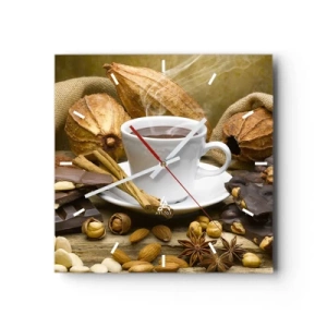 Relógio de parede - Relógio em vidro - Para os que procuram emoções - 30x30 cm