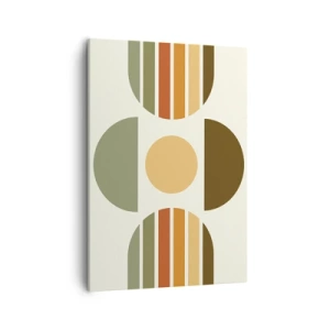 Quadro em tela - Em tons terrosos - 50x70 cm