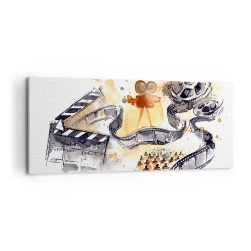 Quadro em tela - Na terra dos sonhos - 100x40 cm