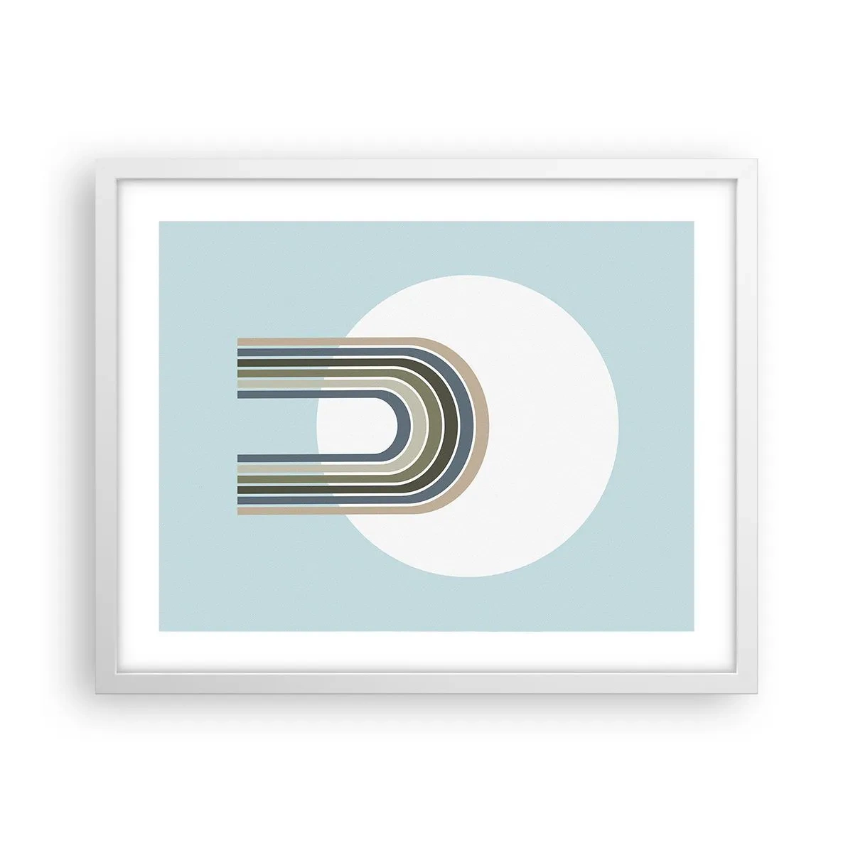 Pôster em moldura branca - Atração irresistível - 50x40 cm