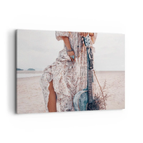 Quadro em tela - Flores a caminho - 120x80 cm