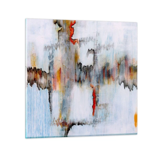 Quadro em vidro - Com um palito na água - 60x60 cm