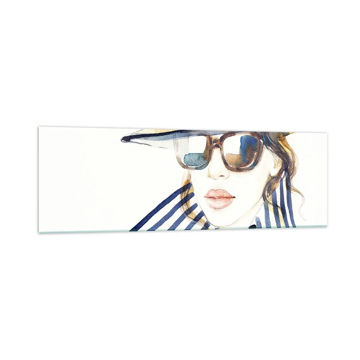 Quadro em vidro - Bem-vindo à Flórida - 160x50 cm