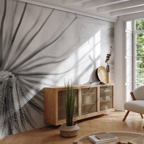 Papel de Parede Premium Sand - Dentes de leão, pipas - Minimalismo, Delicado, Flor - 100x70 cm