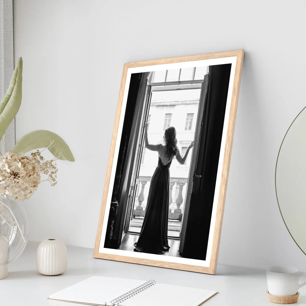Pôster com moldura de carvalho claro - Em grande estilo - 30x40 cm