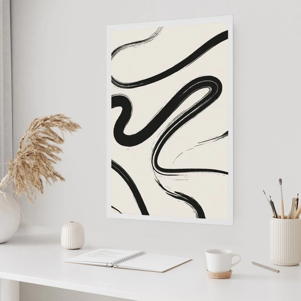 Pôster - Capricho preto e branco - 40x50 cm