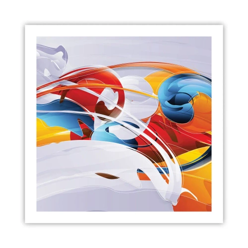 Pôster - A dança dos elementos da natureza - 60x60 cm