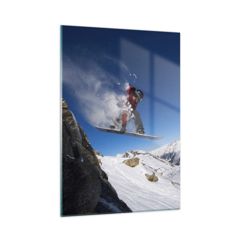 Quadro em vidro - E tornou-se parte do espaço - 50x70 cm