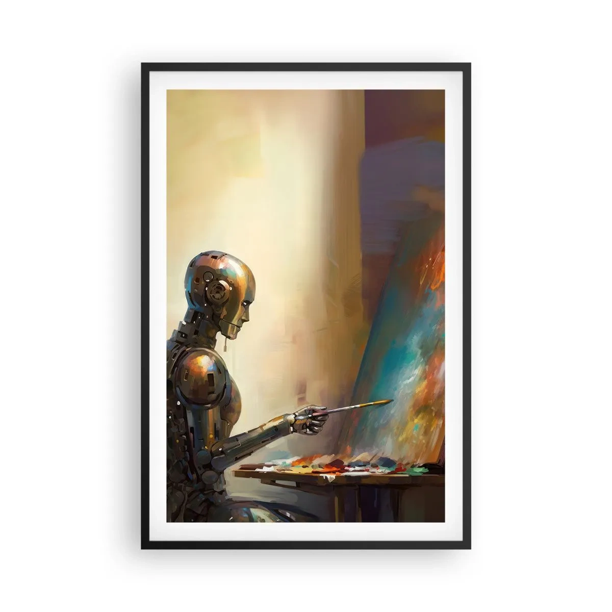 Pôster com moldura preta - A arte do futuro - 61x91 cm