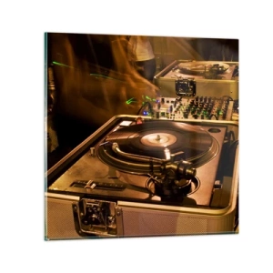 Quadro em vidro - Sente esse poder? - 50x50 cm