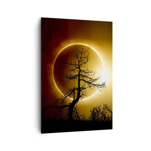 Quadro em tela - Eclipse total - 70x100 cm