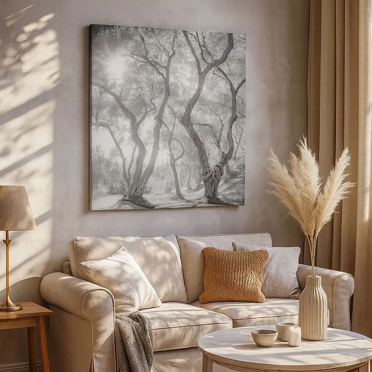 Quadro em tela - No olival - 30x30 cm