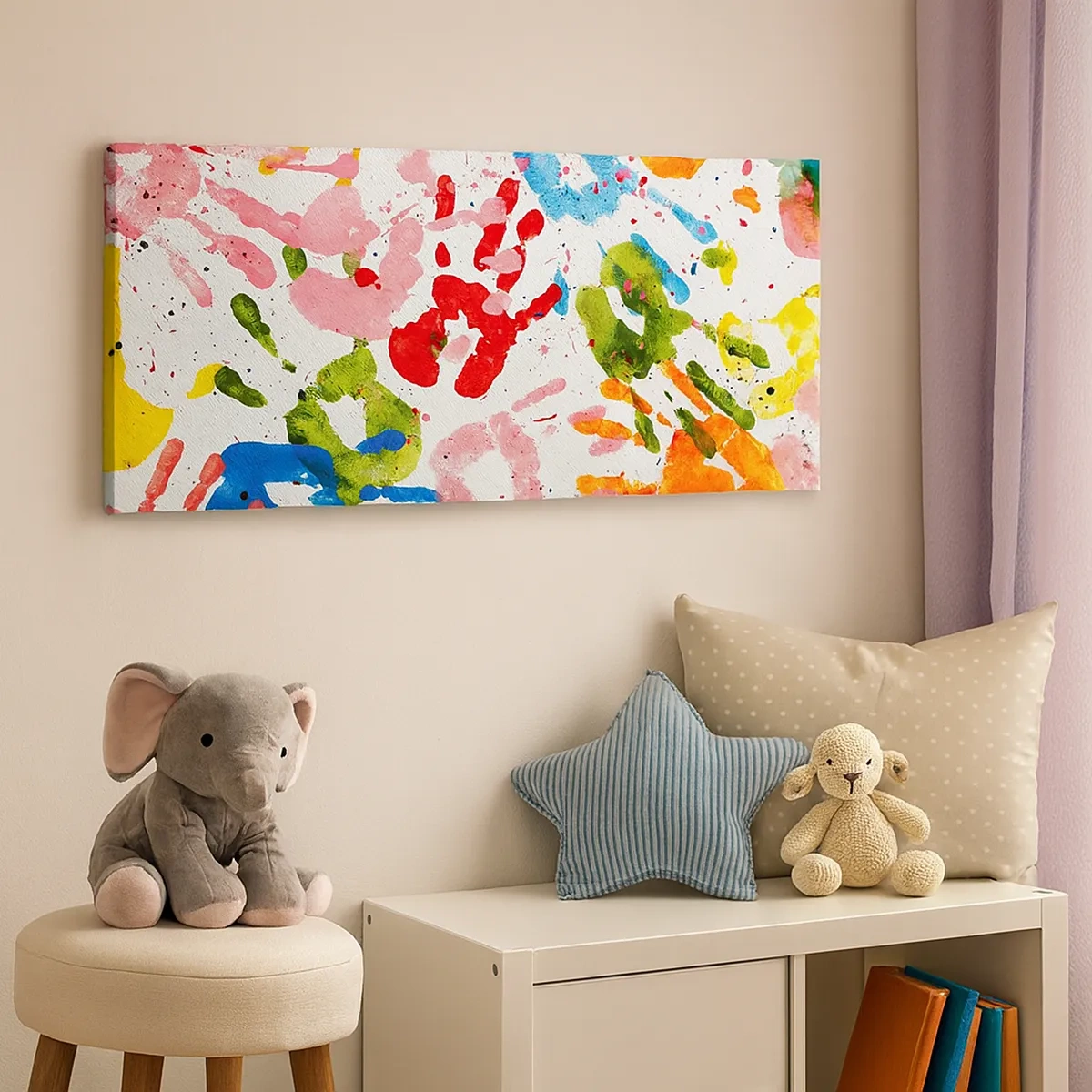 Quadro em tela - Siga os passos - 30x30 cm