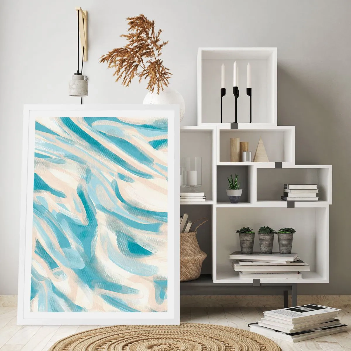 Pôster em moldura branca - Brisas de primavera - 50x70 cm