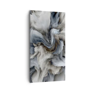 Quadro em tela - Pedra e flor - 55x100 cm