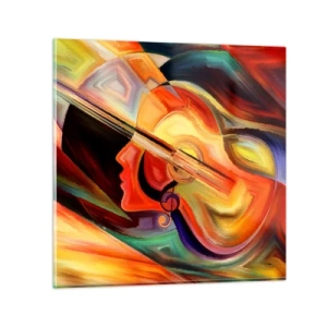 Quadro em vidro - Está tudo bem - 60x60 cm