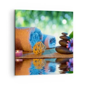 Quadro em tela - Tempo para o corpo - 50x50 cm