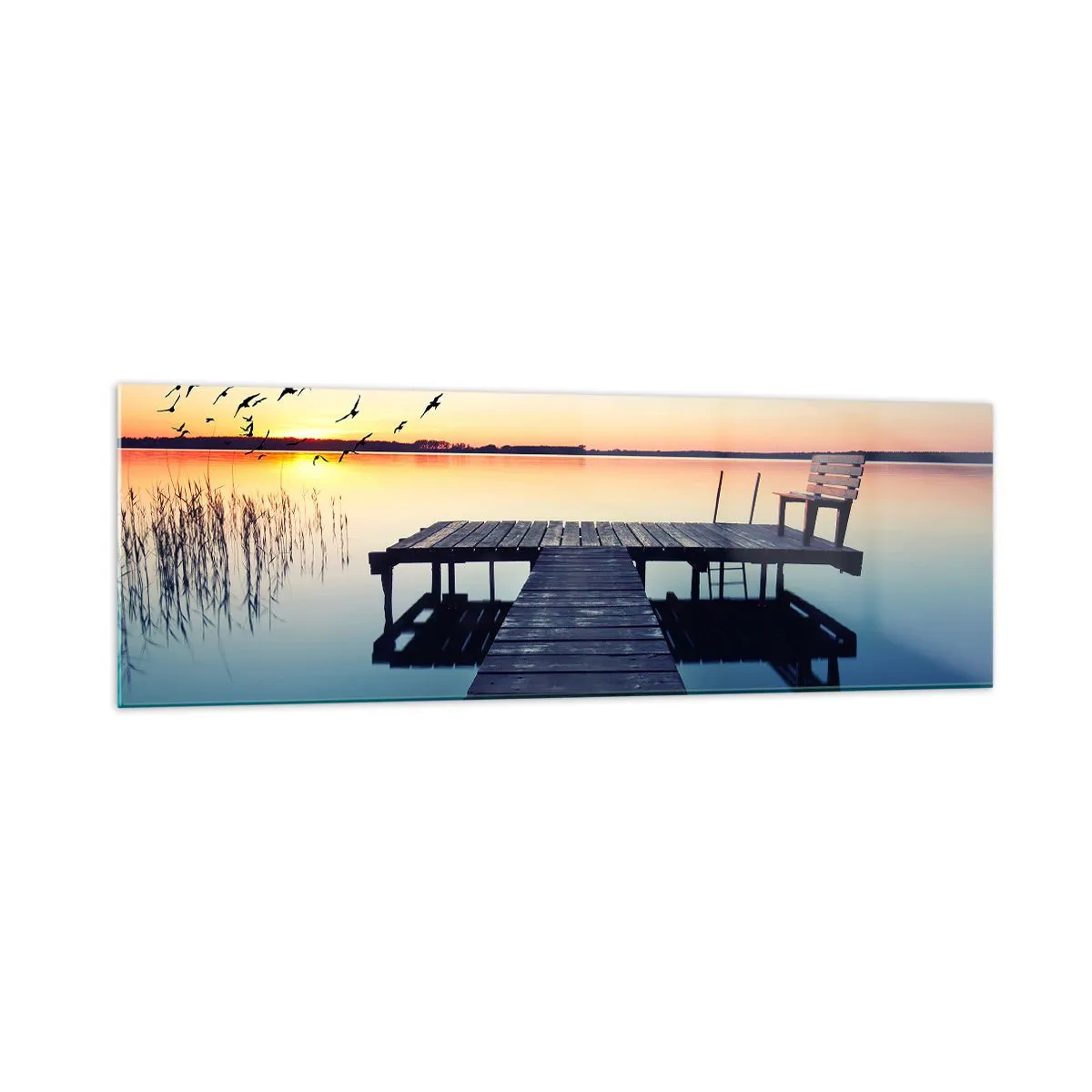 Quadro em vidro - Foi um bom dia - 160x50 cm