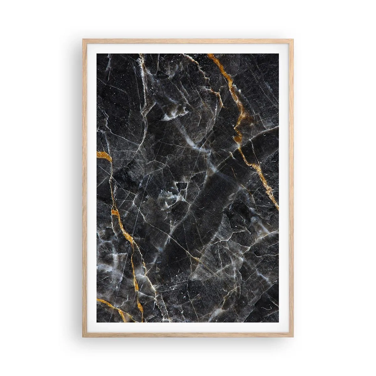 Pôster com moldura de carvalho claro - A vida interior da pedra - 70x100 cm