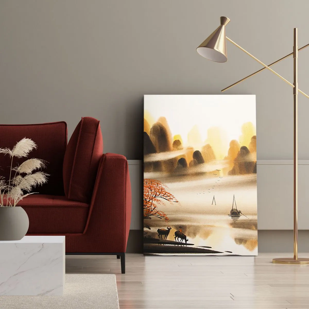 Quadro em tela - Além do Extremo Oriente - 50x70 cm