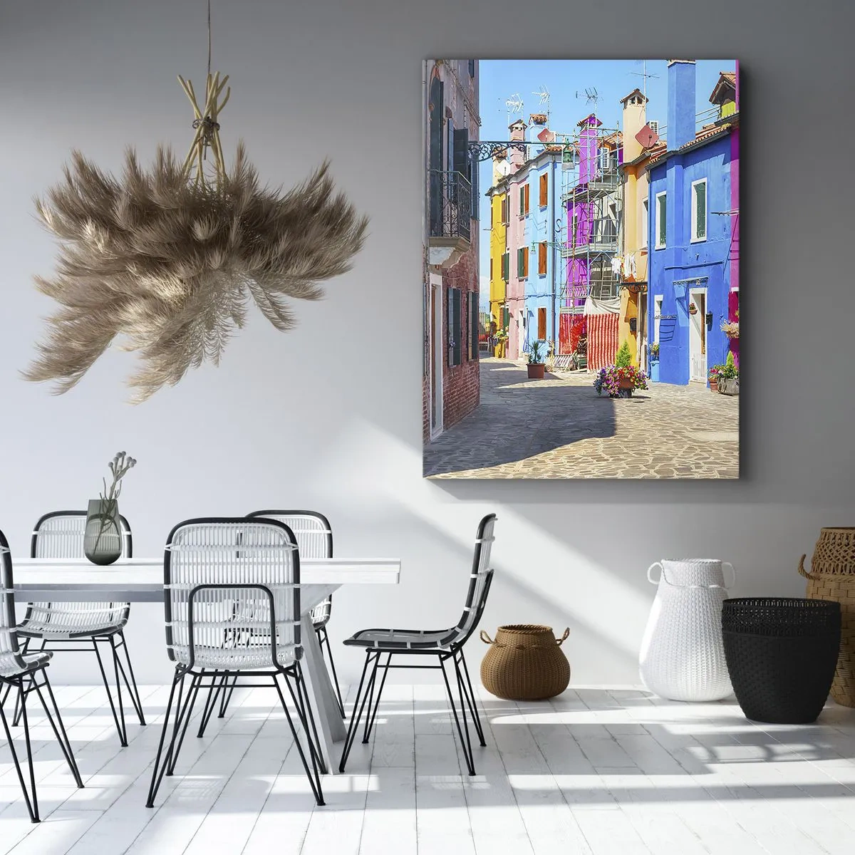 Quadro em tela - A Cidade dos Papagaios - 50x70 cm