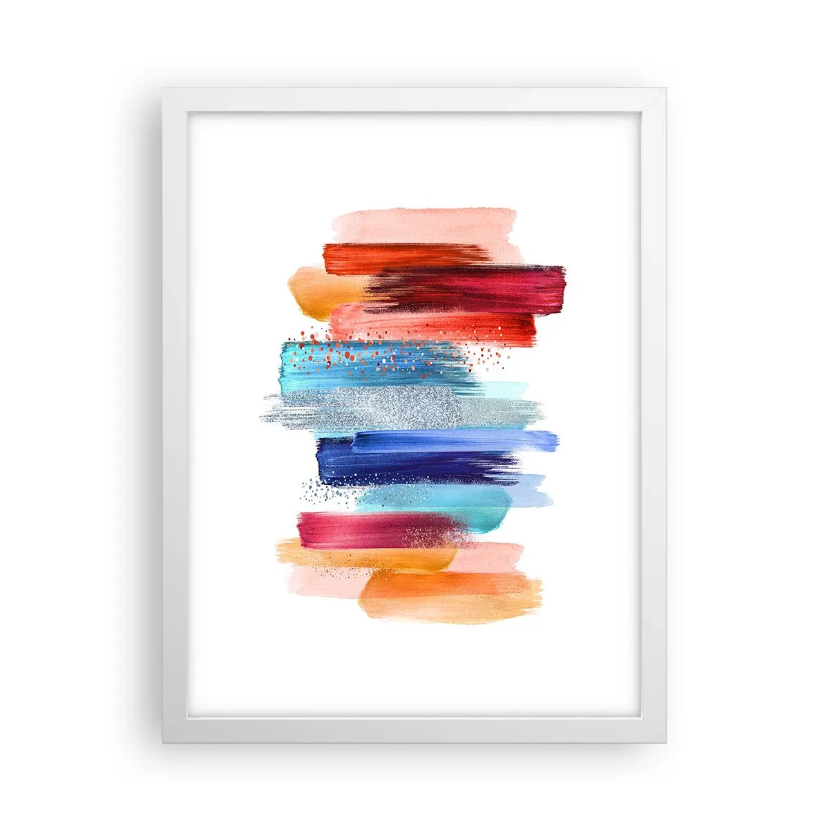 Pôster em moldura branca - Para cima e para baixo  - 30x40 cm