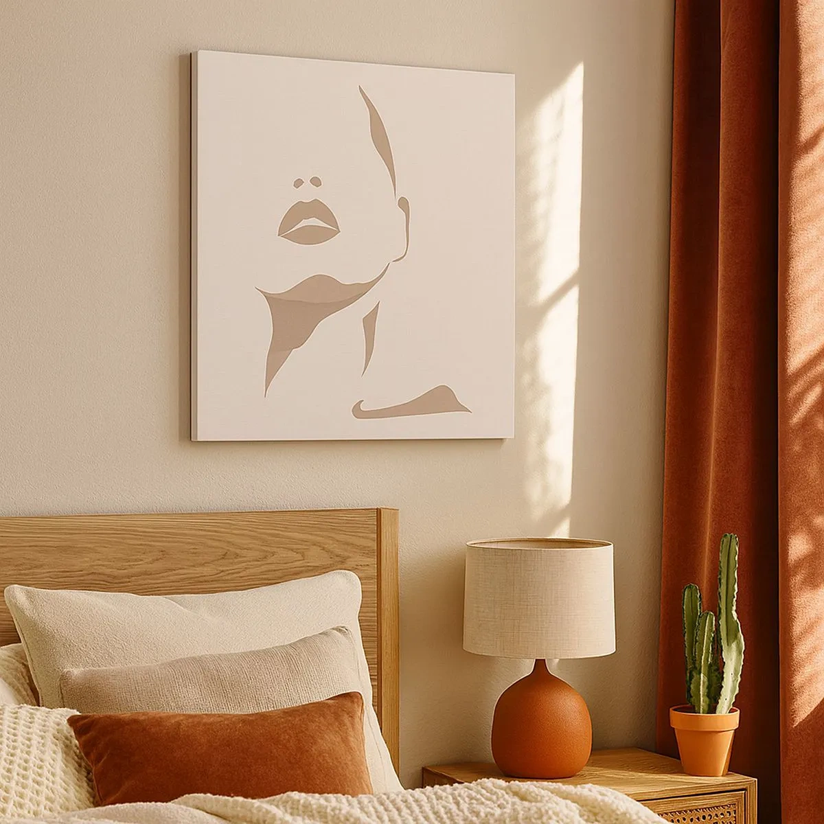 Quadro em tela - Feito de luz e sombra - 30x30 cm