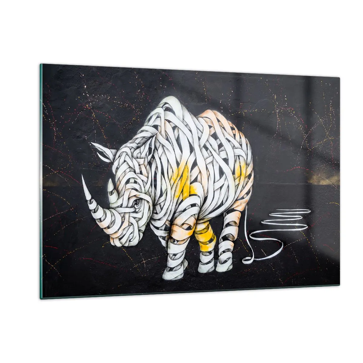 Quadro em vidro - Dizer que é casca grossa é um mito - 120x80 cm