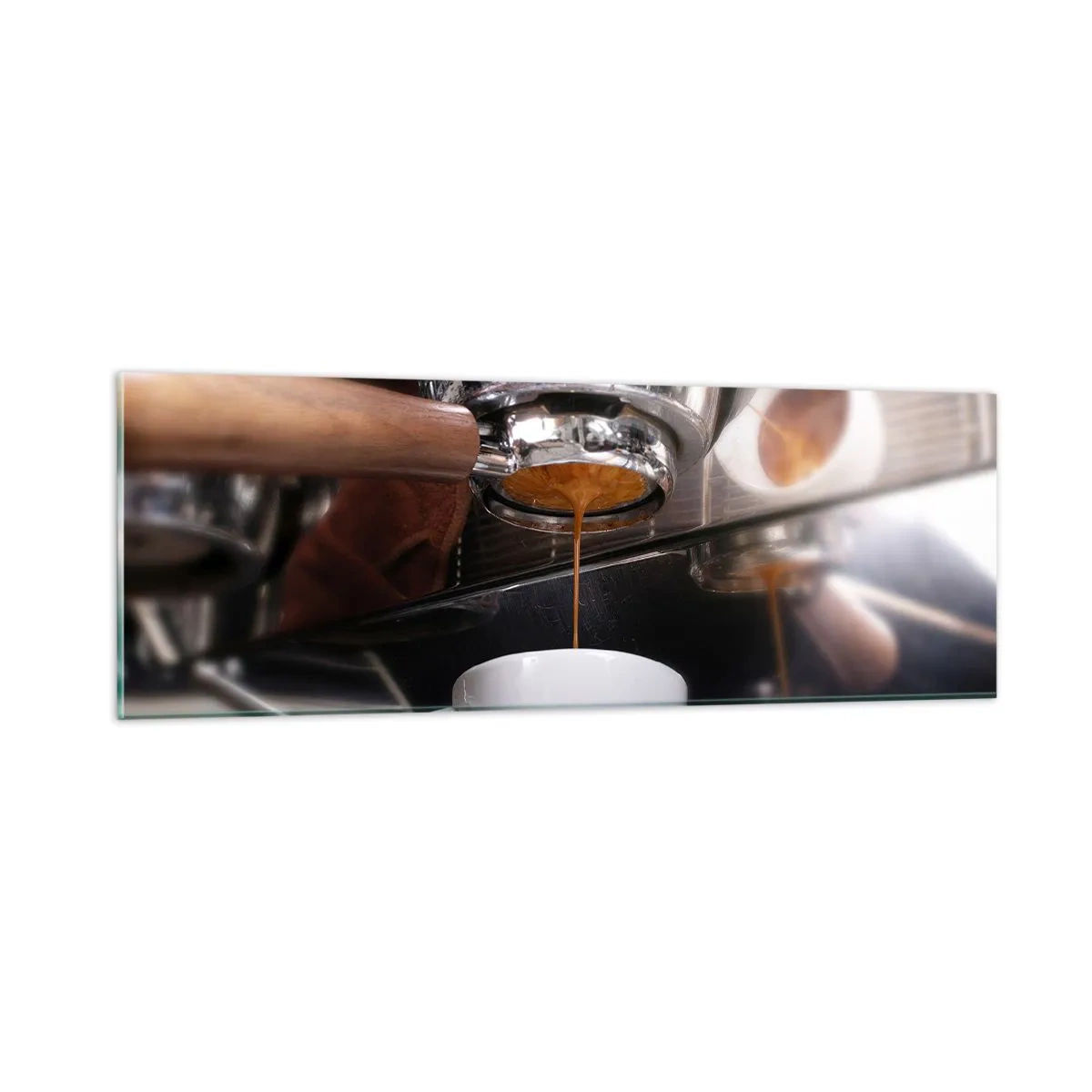 Quadro em vidro - Boa hora do dia - 90x30 cm