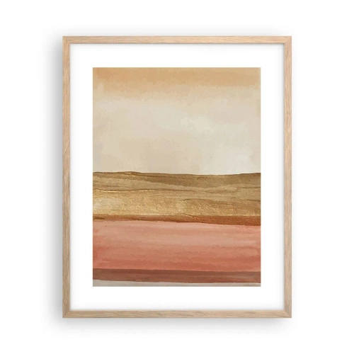 Pôster com moldura de carvalho claro - Composição vertical - 40x50 cm