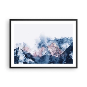 Pôster com moldura preta - Estes são os verdadeiros picos! - 70x50 cm