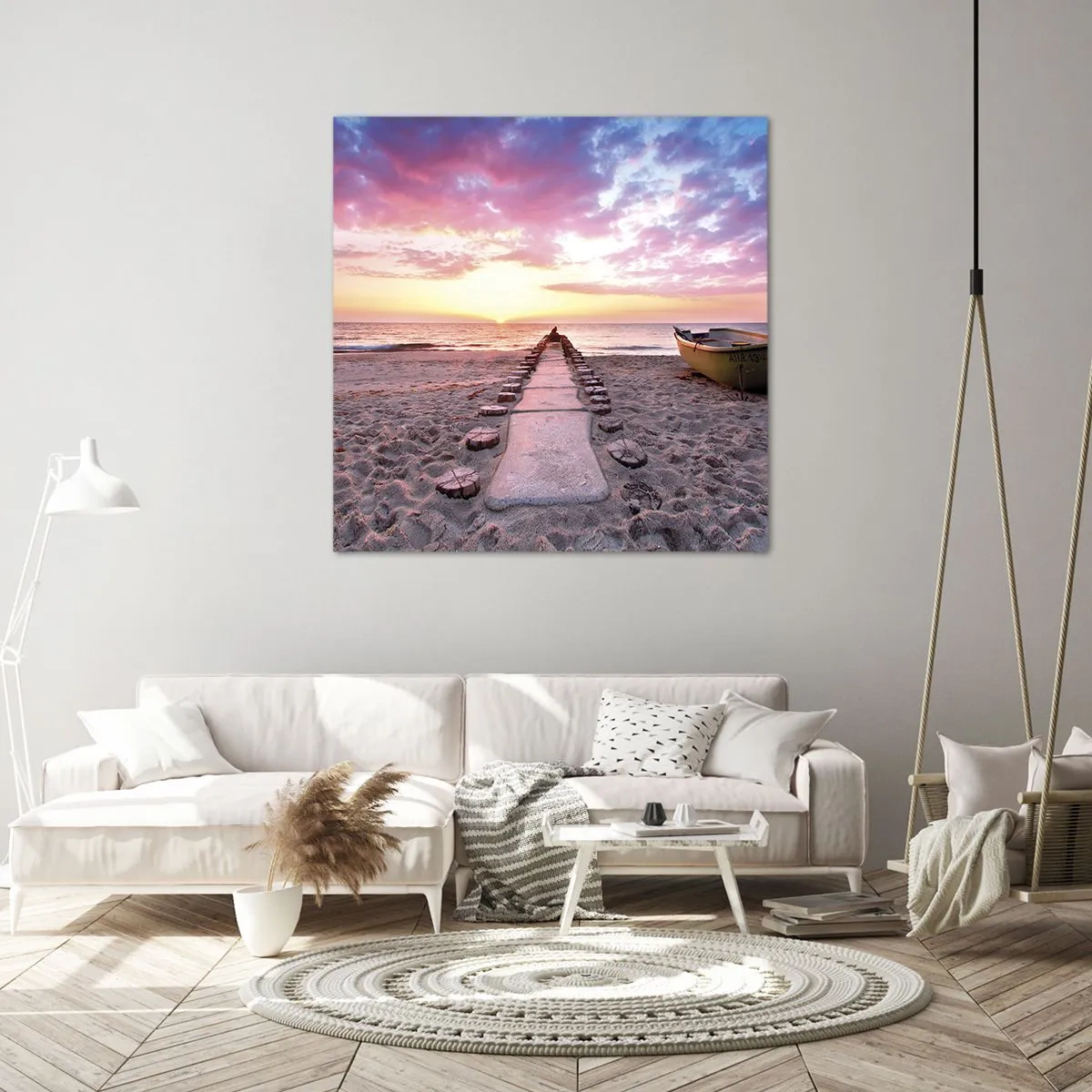Quadro em tela - Um momento de profunda experiência - 40x40 cm