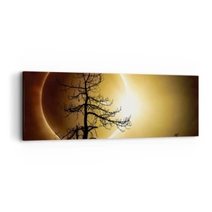 Quadro em tela - Eclipse total - 90x30 cm