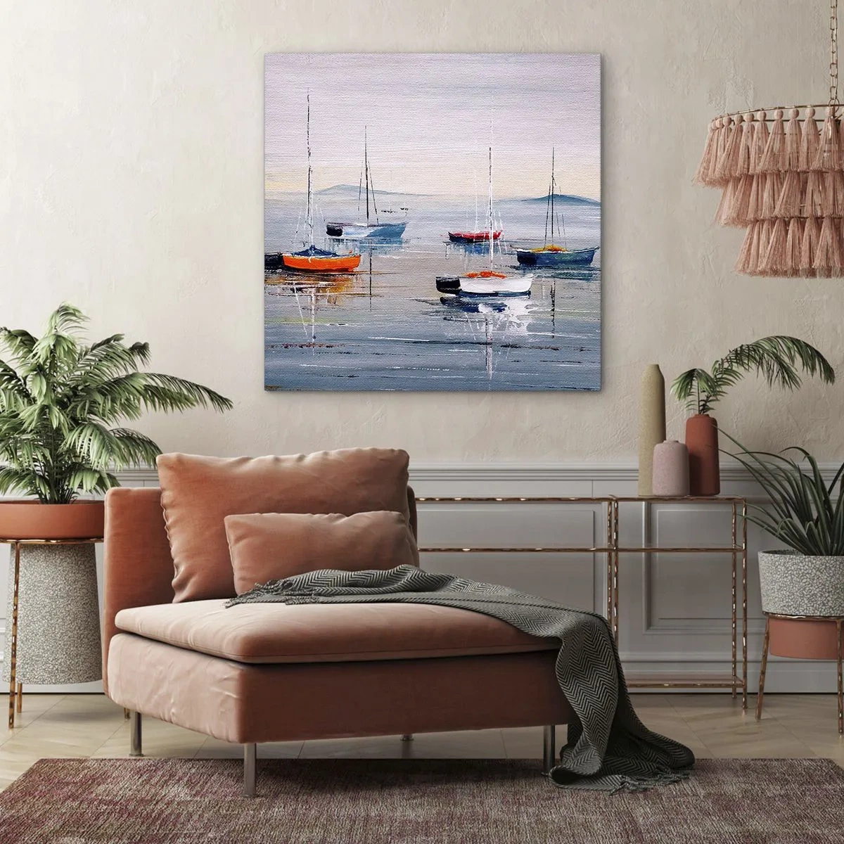 Quadro em tela - Um merecido descanso - 40x40 cm