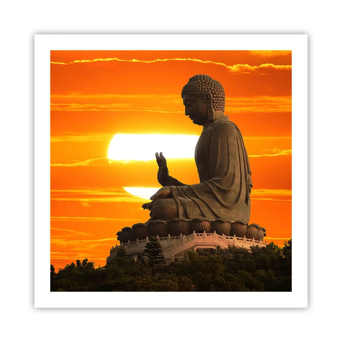 Pôster - Sem medo do mundo - 60x60 cm