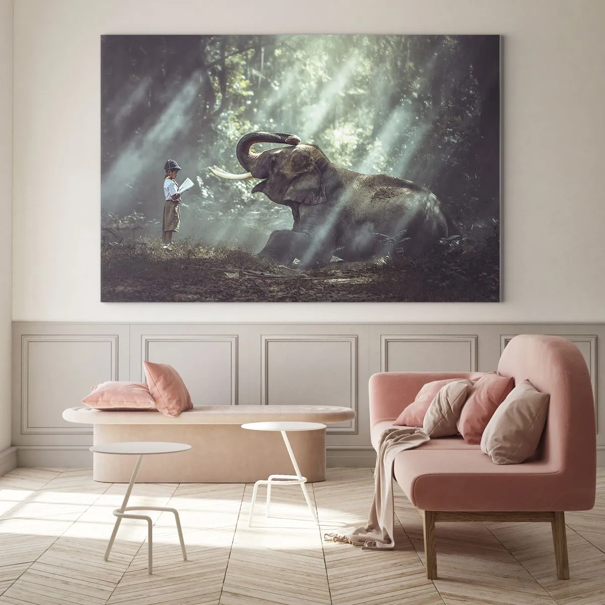 Quadro em vidro - Ouça isto... - 100x70 cm