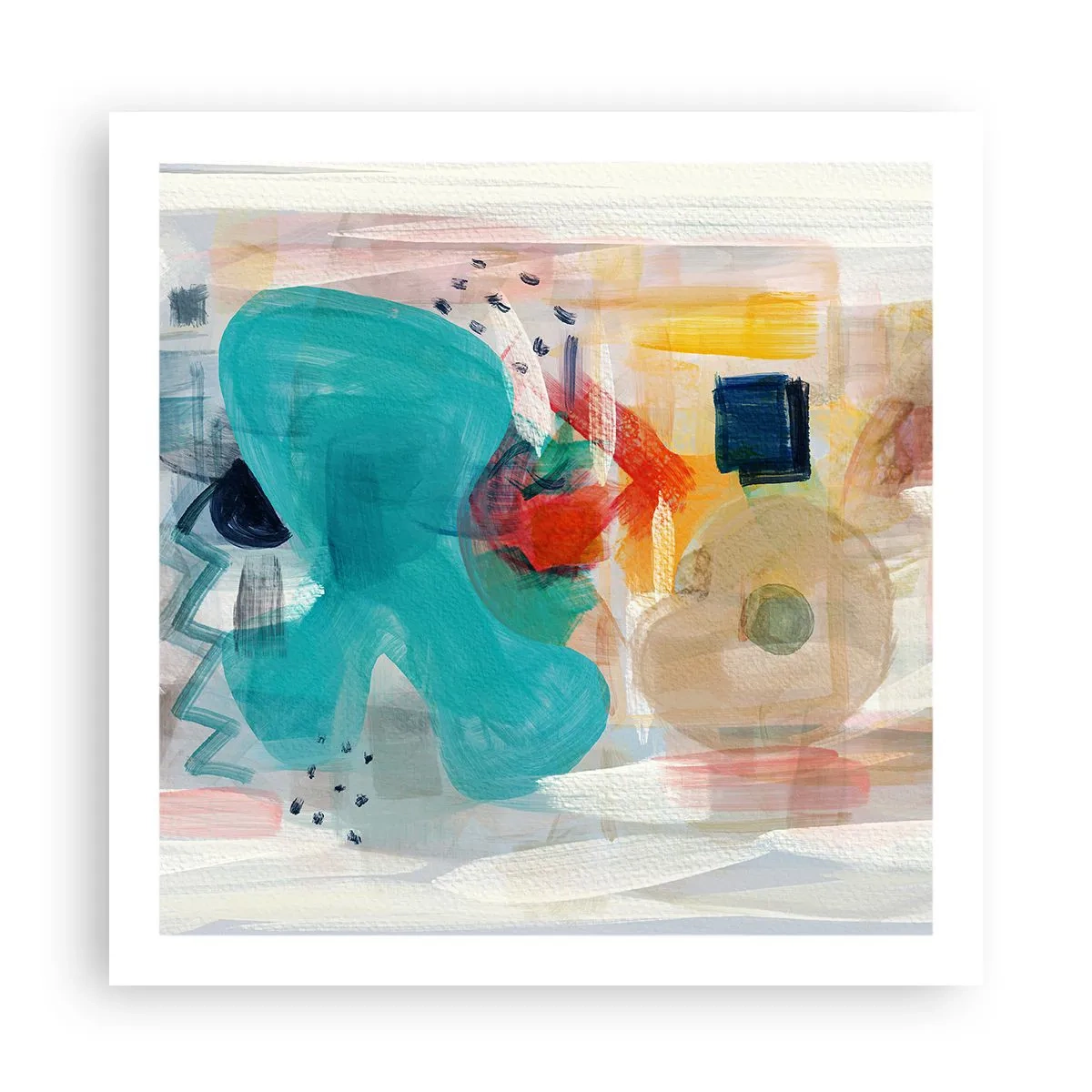 Pôster - Jogo colorido - 60x60 cm